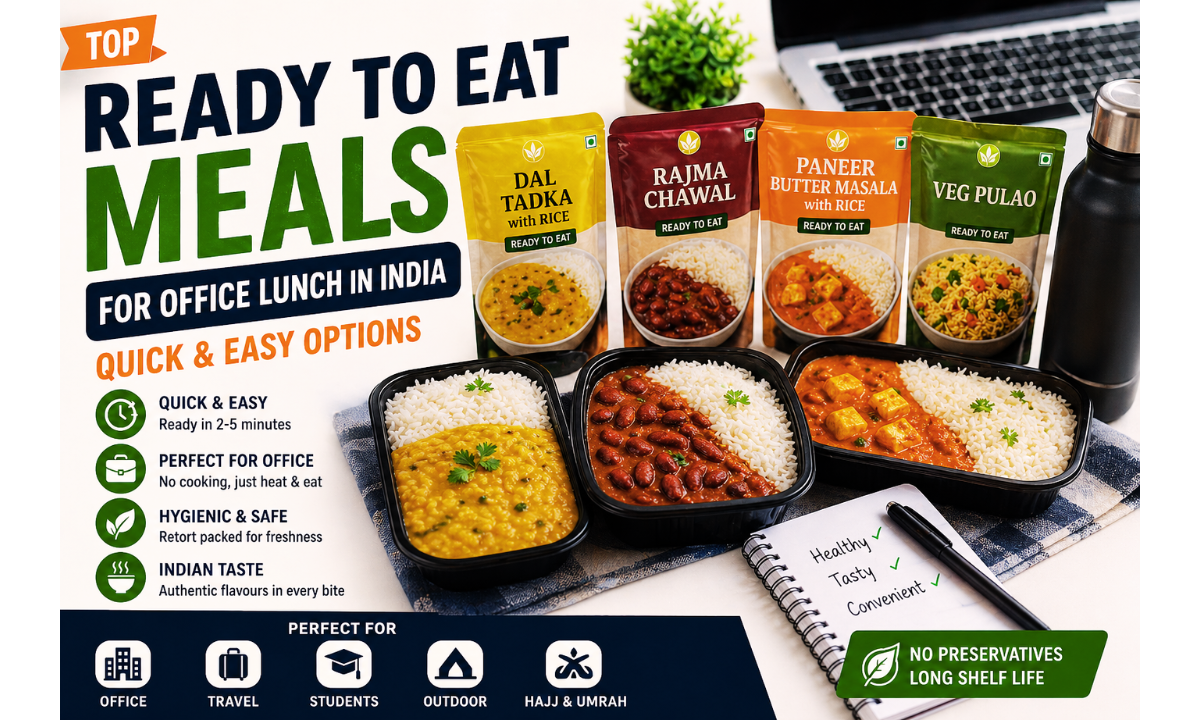 ready to eat meals for office lunch in India including veg and non veg quick food options