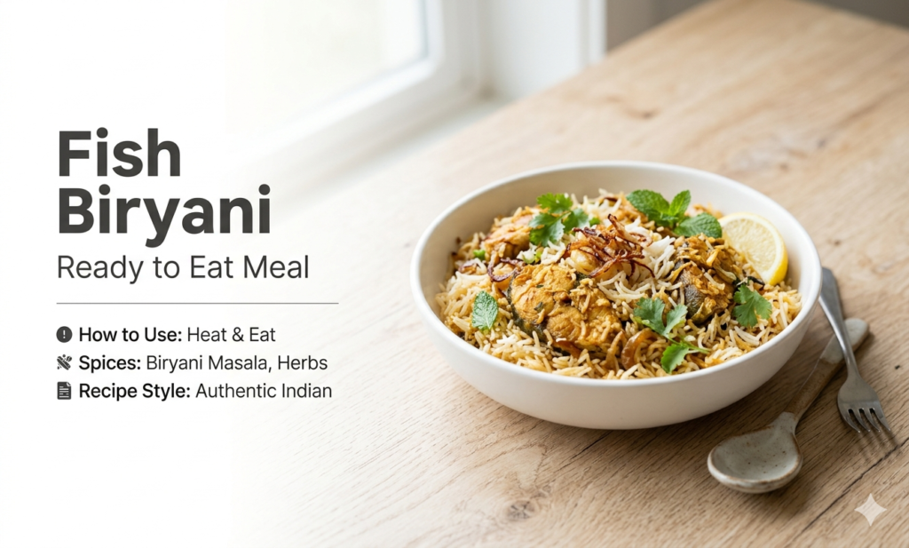 fish biryani ready to eat