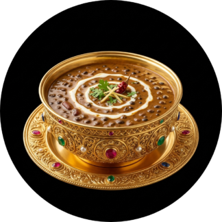 Dal makhani in golden bowl
