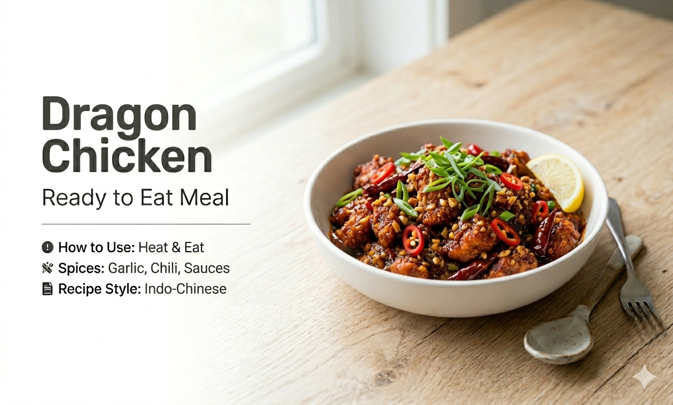 dragon chicken ready to eat