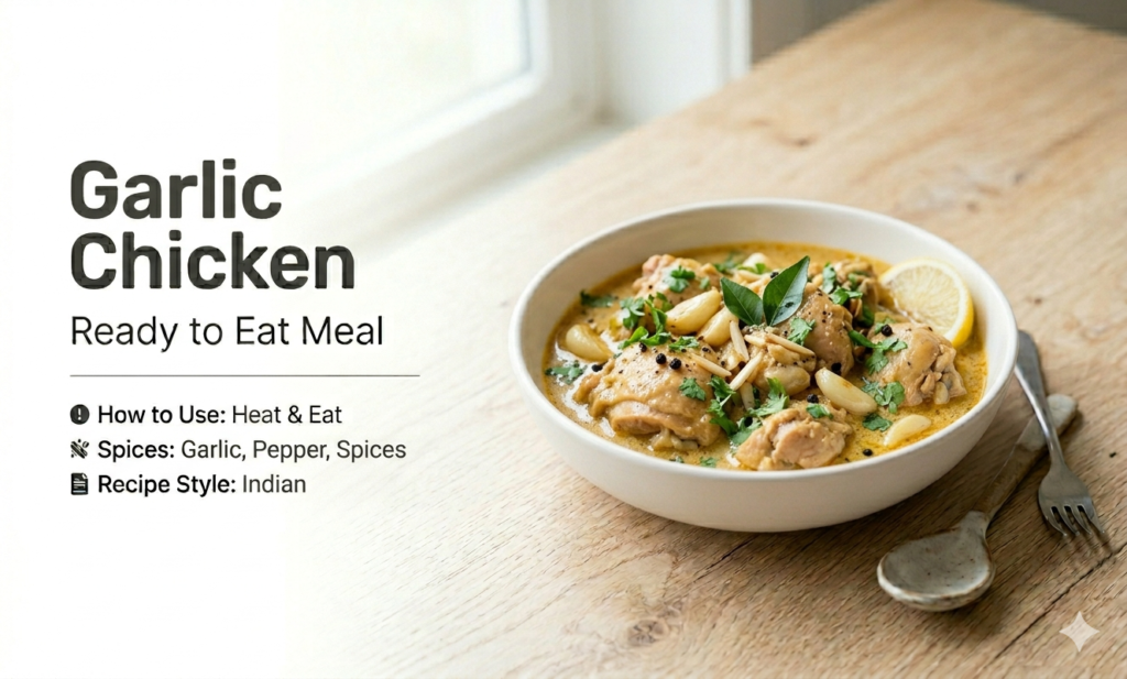 garlic chicken ready to eat