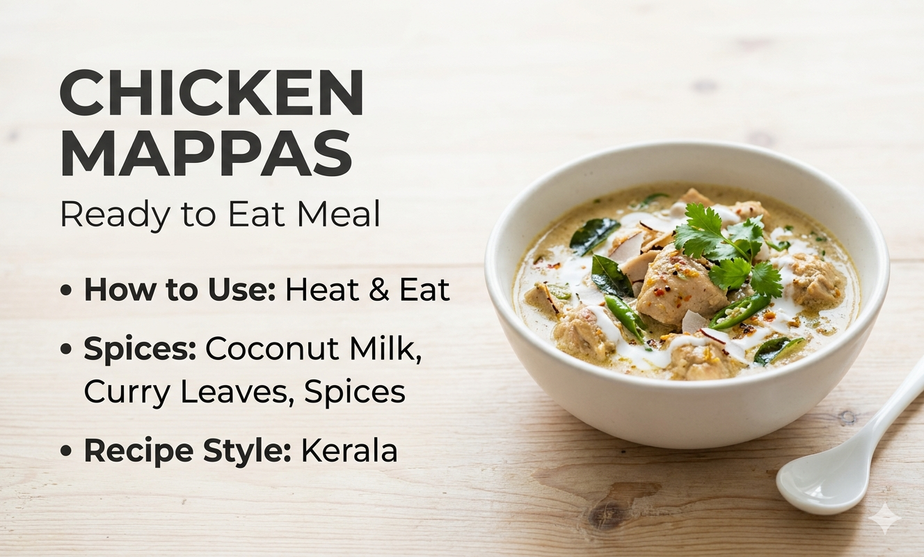 chicken mappas ready to eat