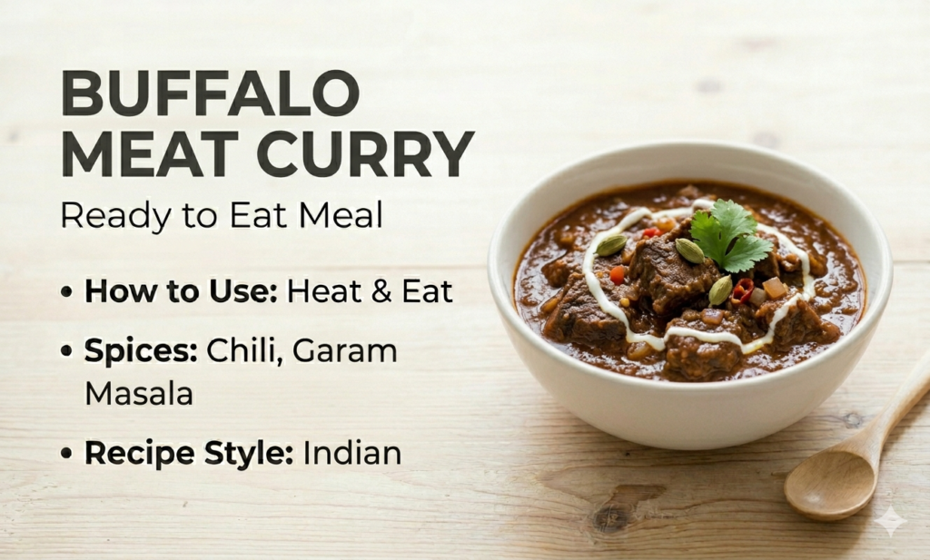 buffalo meat curry bowl